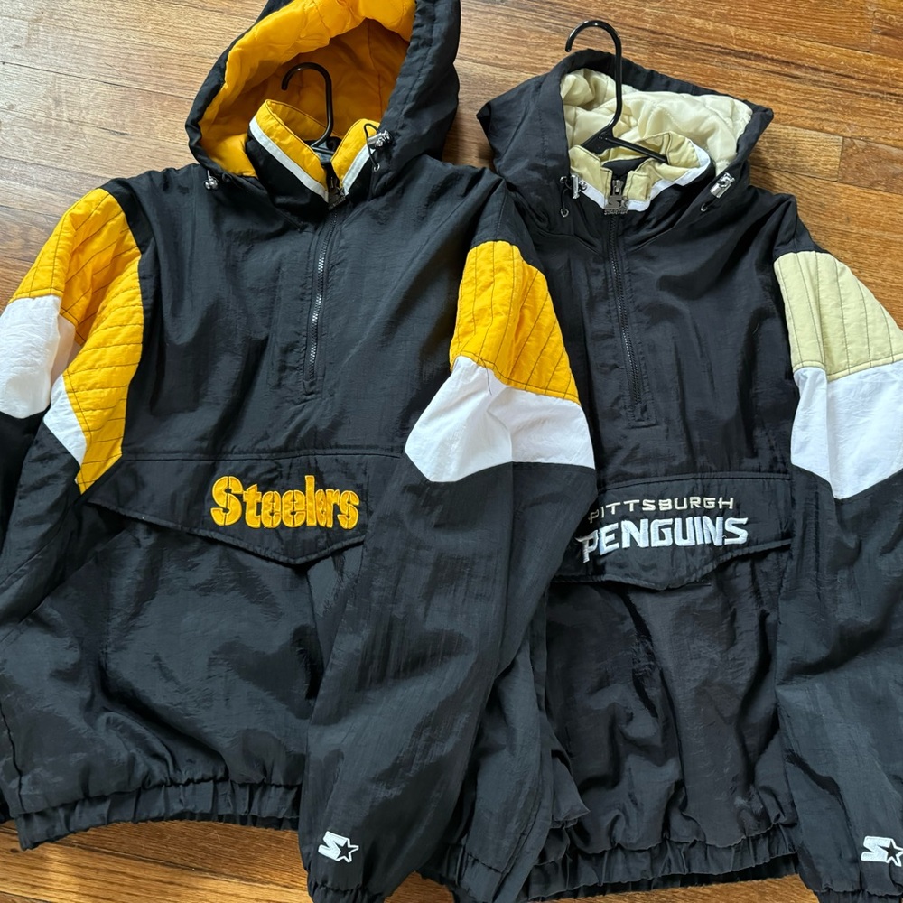 Men’s Medium STARTER pullover jackets